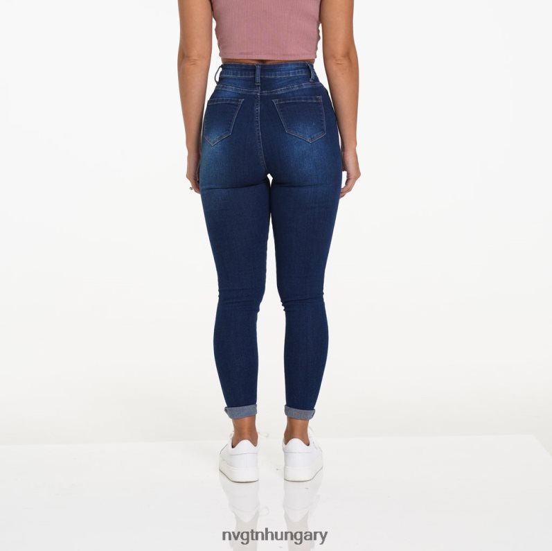 nők életmód B8T0BH743 NVGTN sötét mosás navishape farmer