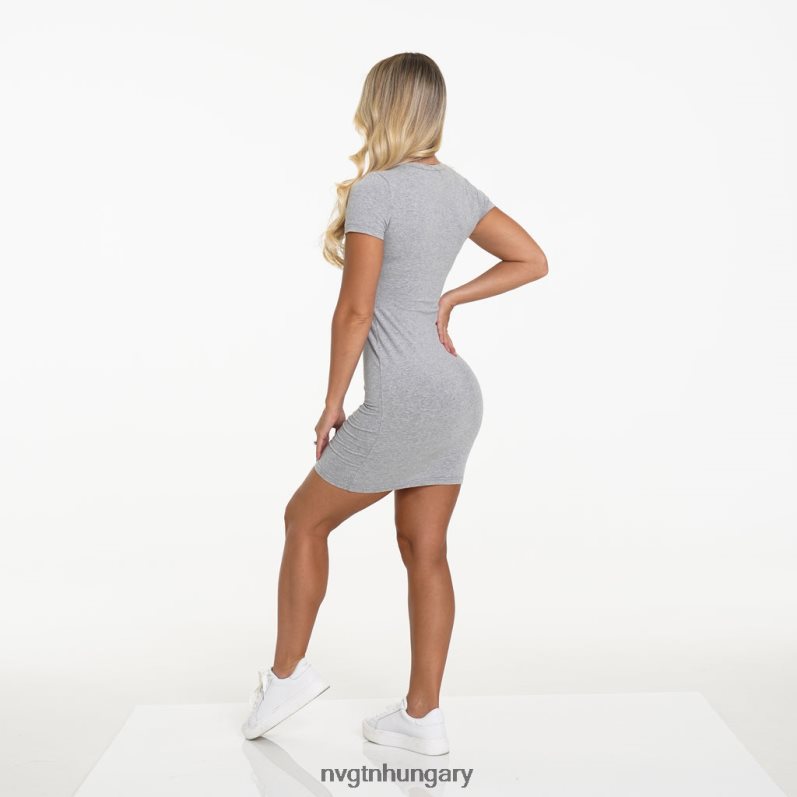 nők életmód B8T0BH734 NVGTN szürke zsebes pólóruha