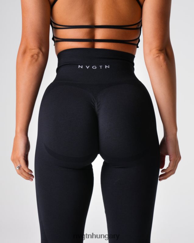 nők fitnesz B8T0BH487 NVGTN fekete contour 2.0 varrat nélküli leggings