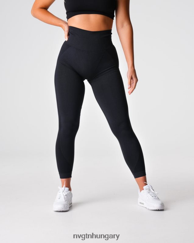 nők fitnesz B8T0BH487 NVGTN fekete contour 2.0 varrat nélküli leggings
