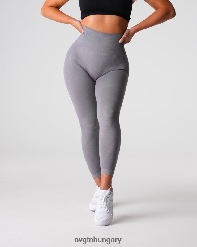 nők fitnesz B8T0BH488 NVGTN szürke contour 2.0 varrat nélküli leggings