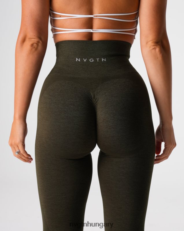 nők fitnesz B8T0BH492 NVGTN olajbogyó contour 2.0 varrat nélküli leggings