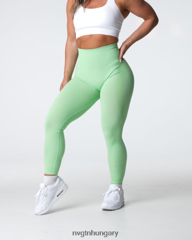 nők fitnesz B8T0BH493 NVGTN pisztácia kontúr varrat nélküli leggings