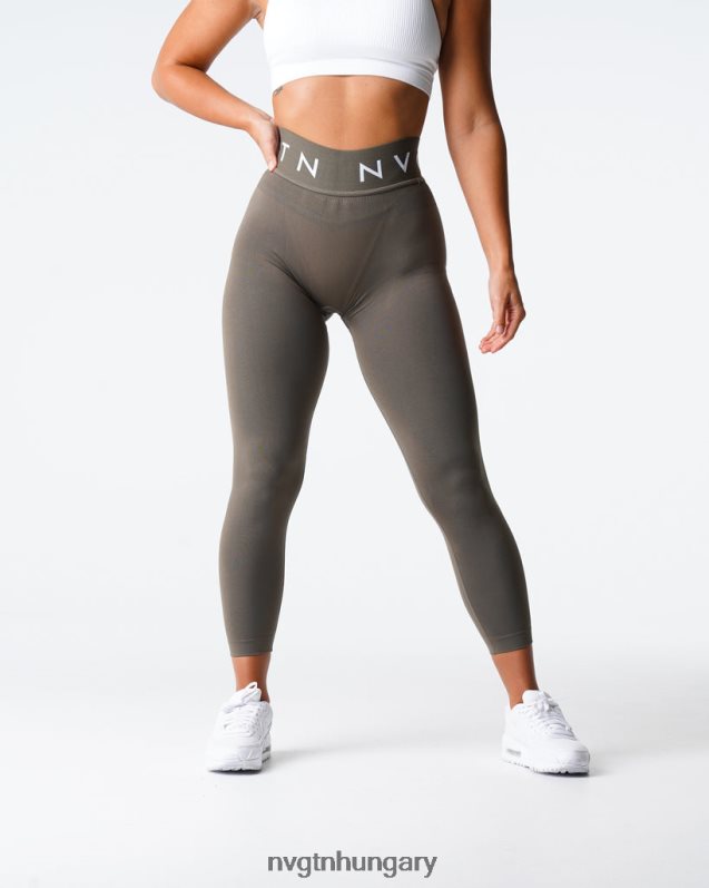 nők fitnesz B8T0BH499 NVGTN olajbogyó varrat nélküli sport leggings