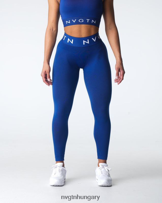 nők fitnesz B8T0BH502 NVGTN haditengerészet varrat nélküli sport leggings