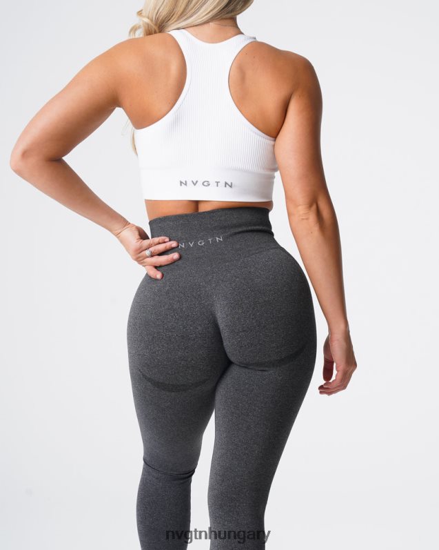 nők fitnesz B8T0BH507 NVGTN fekete pettyes kontúr varrat nélküli leggings