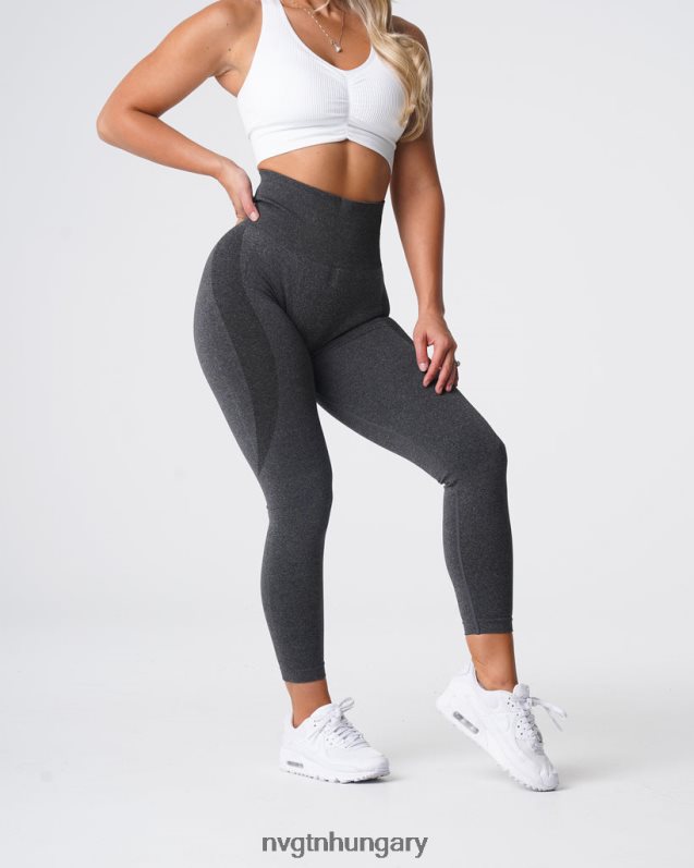 nők fitnesz B8T0BH507 NVGTN fekete pettyes kontúr varrat nélküli leggings