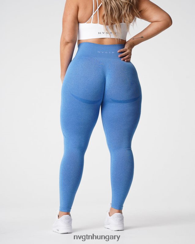 nők fitnesz B8T0BH512 NVGTN Óceánkék kontúr varrat nélküli leggings