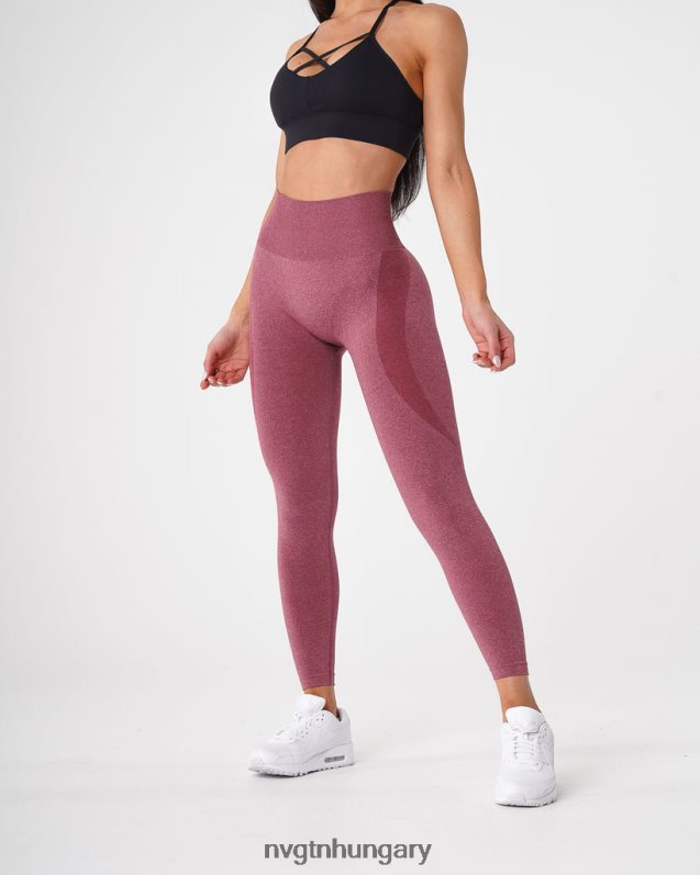 nők fitnesz B8T0BH515 NVGTN gesztenyebarna kontúr varrat nélküli leggings