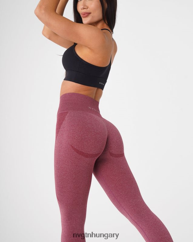 nők fitnesz B8T0BH515 NVGTN gesztenyebarna kontúr varrat nélküli leggings