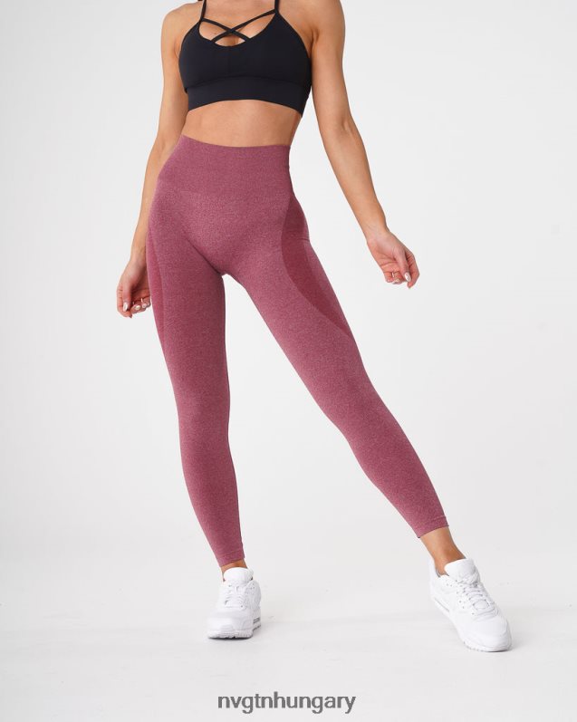 nők fitnesz B8T0BH515 NVGTN gesztenyebarna kontúr varrat nélküli leggings