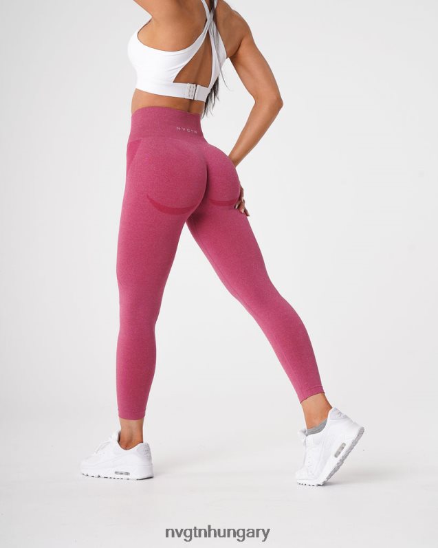 nők fitnesz B8T0BH518 NVGTN karmazsinvörös kontúr varrat nélküli leggings