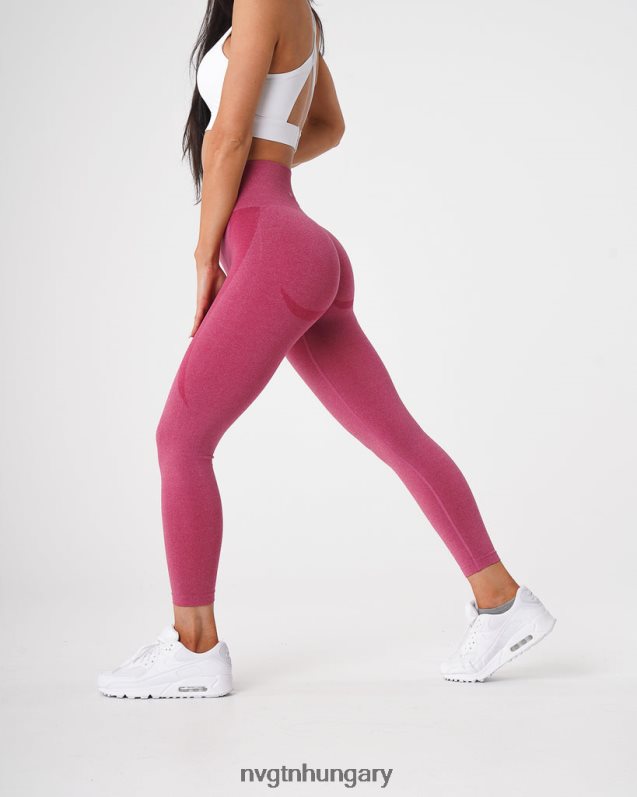 nők fitnesz B8T0BH518 NVGTN karmazsinvörös kontúr varrat nélküli leggings