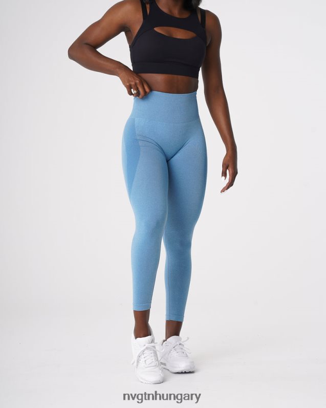 nők fitnesz B8T0BH519 NVGTN égszínkék kontúr varrat nélküli leggings