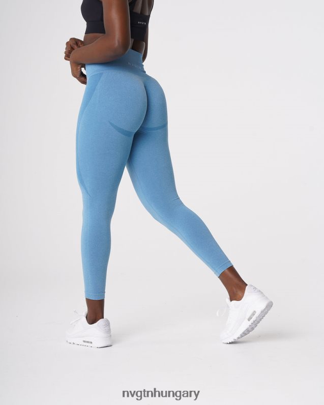 nők fitnesz B8T0BH519 NVGTN égszínkék kontúr varrat nélküli leggings