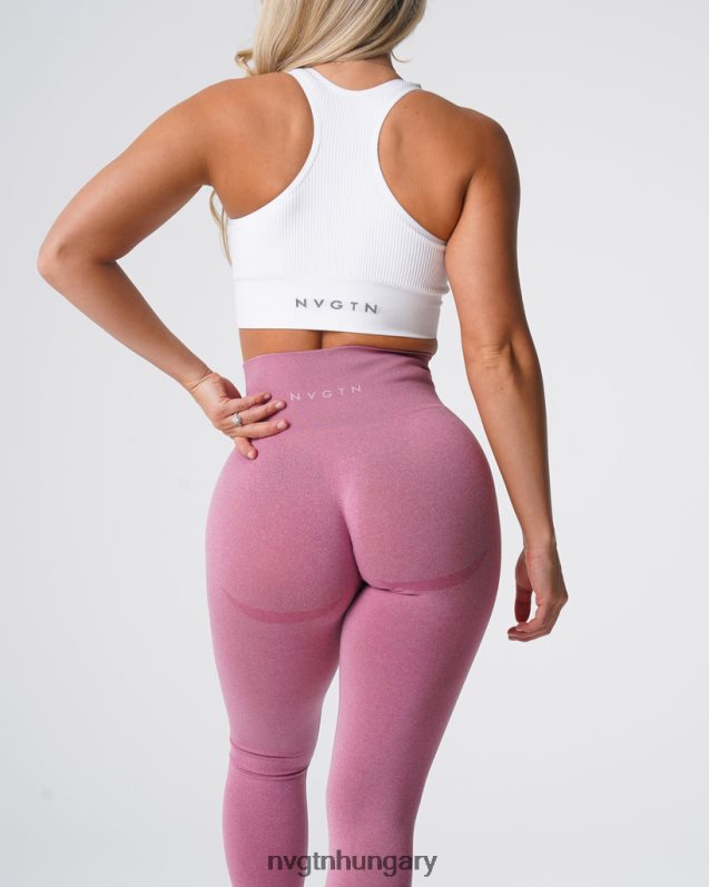 nők fitnesz B8T0BH521 NVGTN pasztell rózsaszín kontúr varrat nélküli leggings