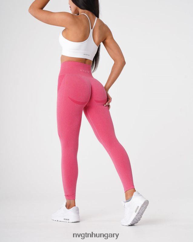 nők fitnesz B8T0BH526 NVGTN dögös rózsaszín kontúr varrat nélküli leggings