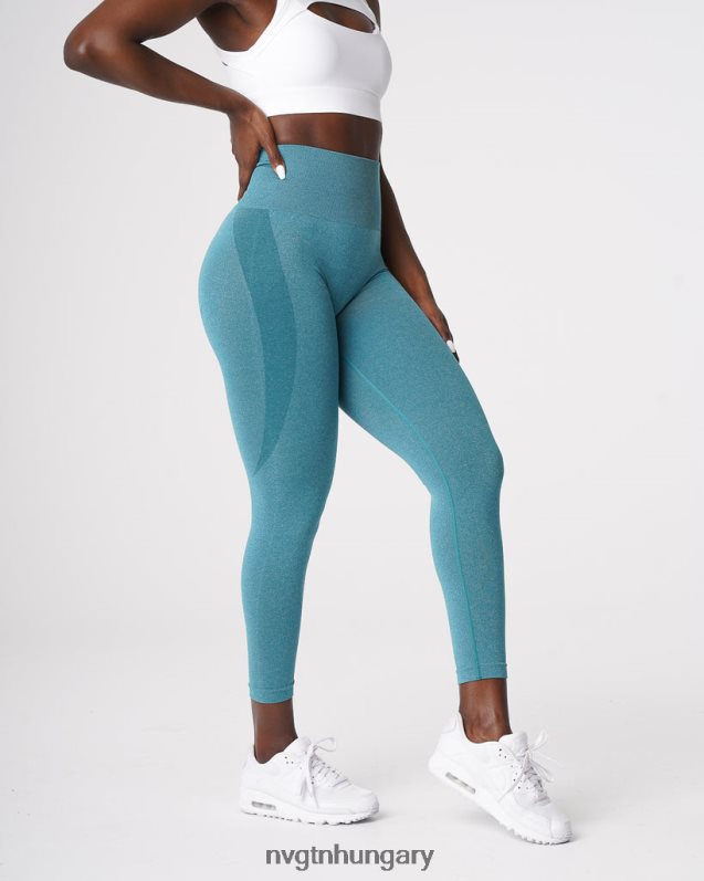 nők fitnesz B8T0BH534 NVGTN a zöldeskék kontúr varrat nélküli leggings