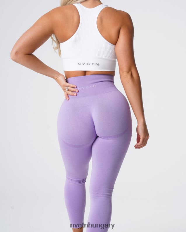 nők fitnesz B8T0BH535 NVGTN halványlila kontúr varrat nélküli leggings