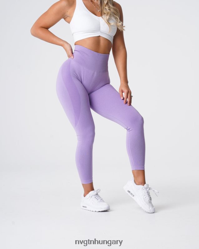 nők fitnesz B8T0BH535 NVGTN halványlila kontúr varrat nélküli leggings