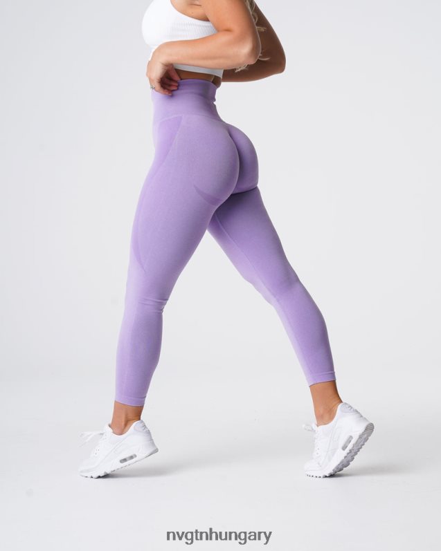 nők fitnesz B8T0BH535 NVGTN halványlila kontúr varrat nélküli leggings