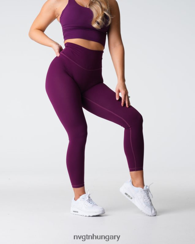 nők fitnesz B8T0BH547 NVGTN szilva signature 2.0 leggings