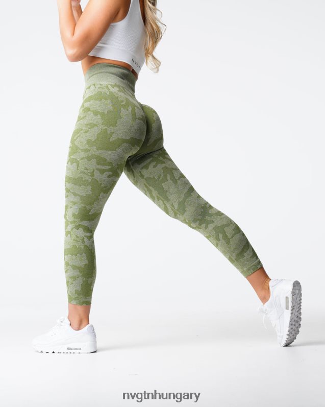 nők fitnesz B8T0BH548 NVGTN rét Camo varrat nélküli leggings