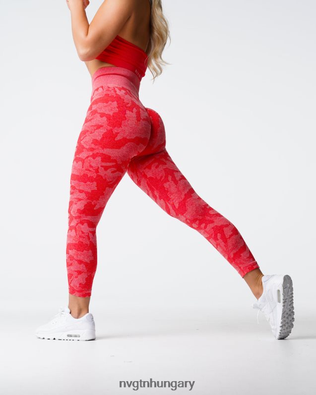 nők fitnesz B8T0BH549 NVGTN cukorka alma Camo varrat nélküli leggings