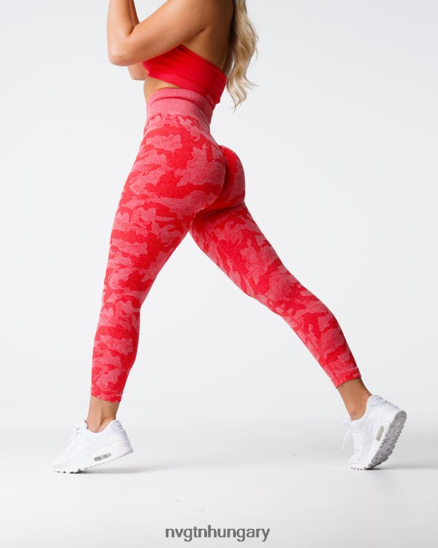 nők fitnesz B8T0BH549 NVGTN cukorka alma Camo varrat nélküli leggings