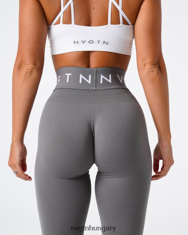 nők fitnesz B8T0BH553 NVGTN faszén varrat nélküli sport leggings