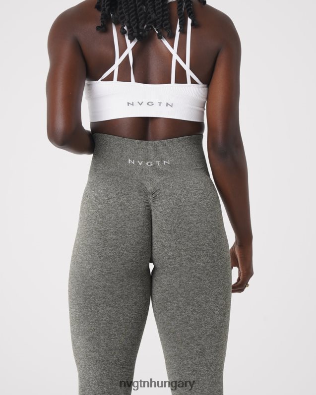 nők fitnesz B8T0BH561 NVGTN khaki zöld scrunch varrat nélküli leggings