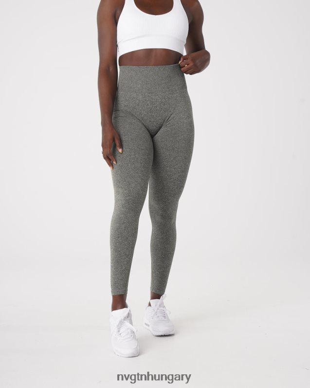 nők fitnesz B8T0BH561 NVGTN khaki zöld scrunch varrat nélküli leggings