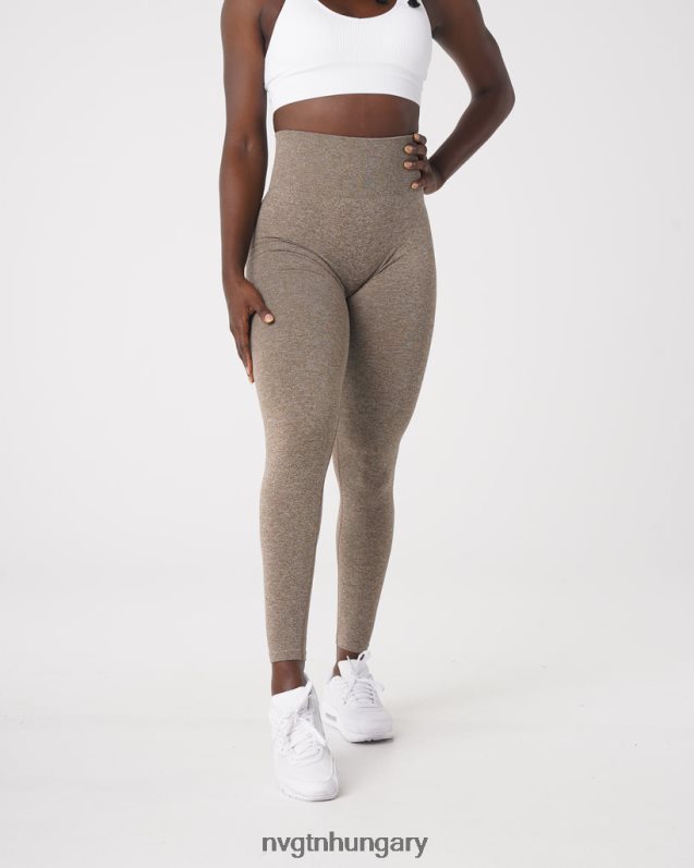 nők fitnesz B8T0BH562 NVGTN mohaachát scrunch varrat nélküli leggings