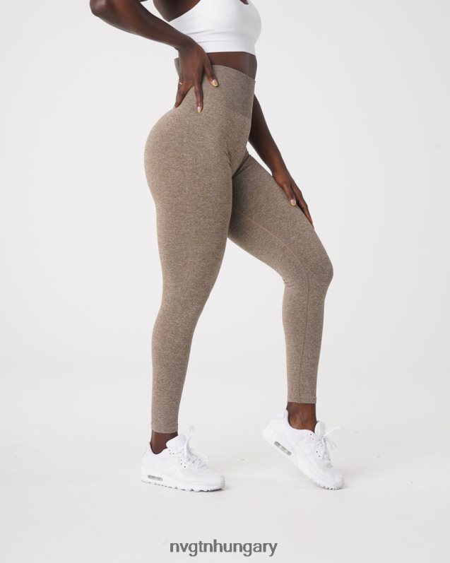 nők fitnesz B8T0BH562 NVGTN mohaachát scrunch varrat nélküli leggings