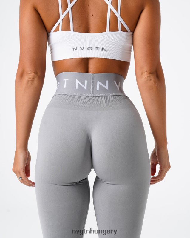 nők fitnesz B8T0BH569 NVGTN világos szürke varrat nélküli sport leggings