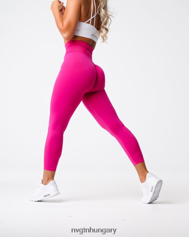 nők fitnesz B8T0BH576 NVGTN bíborvörös tömör varrat nélküli leggings