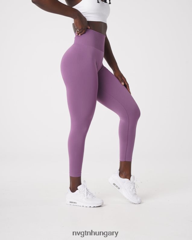 nők fitnesz B8T0BH577 NVGTN orchidea tömör varrat nélküli leggings