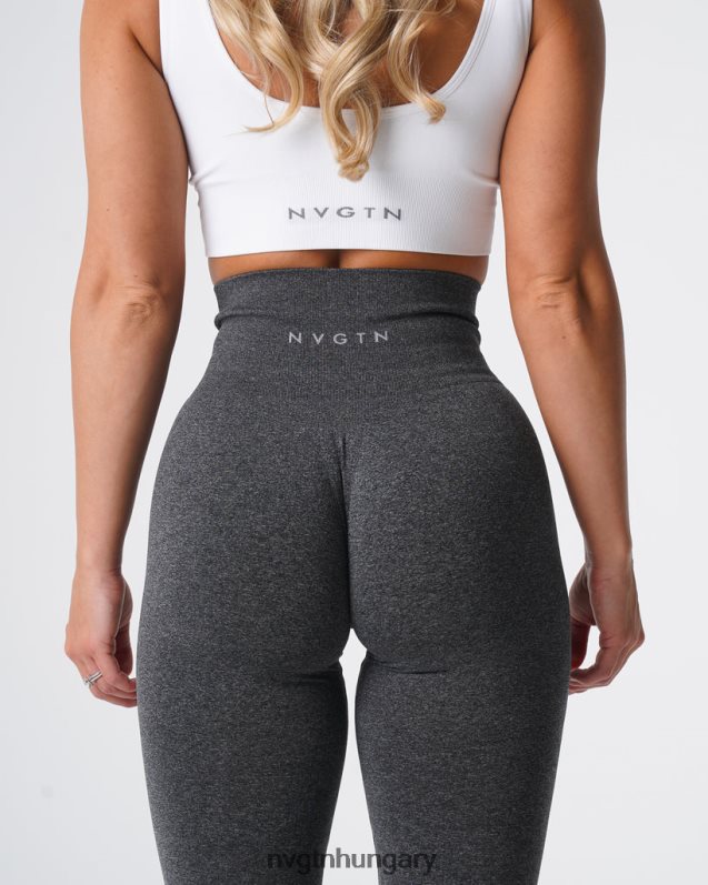 nők fitnesz B8T0BH578 NVGTN fekete pettyes nv varrat nélküli leggings
