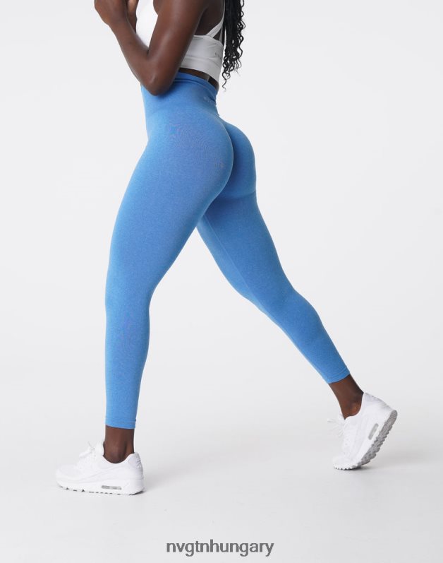 nők fitnesz B8T0BH584 NVGTN Óceánkék nv varrat nélküli leggings