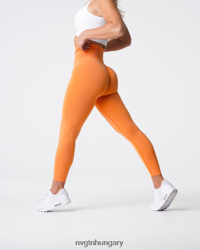 nők fitnesz B8T0BH598 NVGTN naplemente narancs nv varrat nélküli leggings