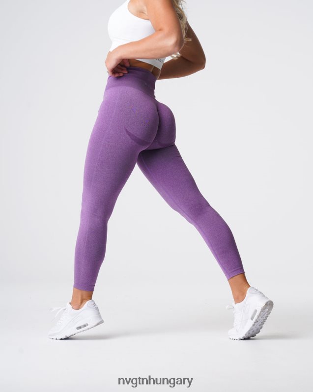 nők fitnesz B8T0BH616 NVGTN ibolya görbe varrat nélküli leggings