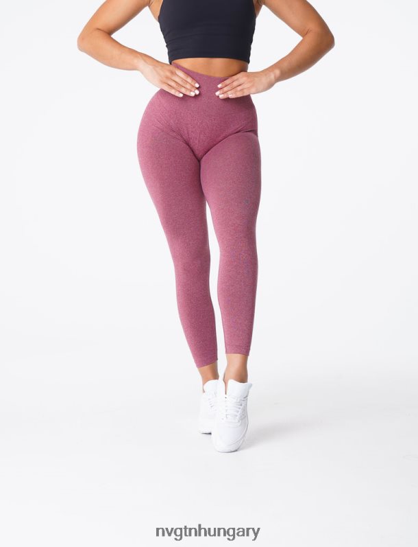 nők fitnesz B8T0BH620 NVGTN gesztenyebarna görbe varrat nélküli leggings