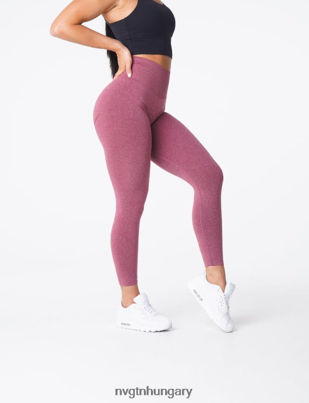 nők fitnesz B8T0BH620 NVGTN gesztenyebarna görbe varrat nélküli leggings