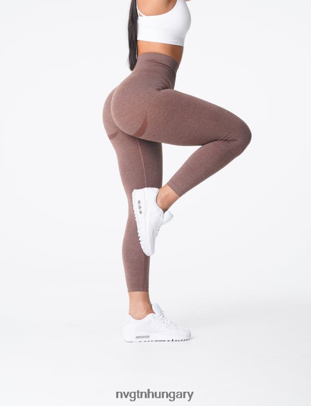 nők fitnesz B8T0BH623 NVGTN kakaó görbe varrat nélküli leggings