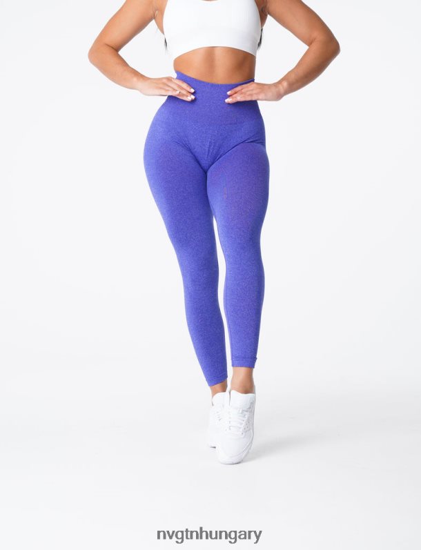 nők fitnesz B8T0BH633 NVGTN elektromos kék görbe varrat nélküli leggings
