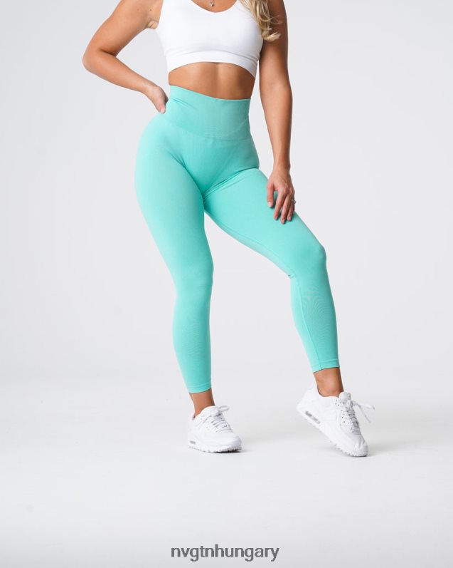 nők fitnesz B8T0BH638 NVGTN menta görbe varrat nélküli leggings