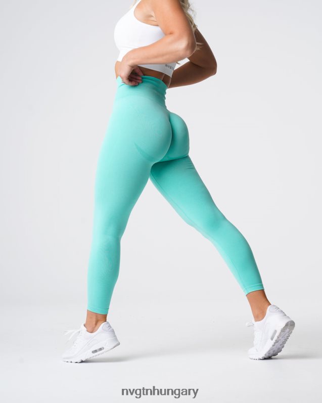 nők fitnesz B8T0BH638 NVGTN menta görbe varrat nélküli leggings