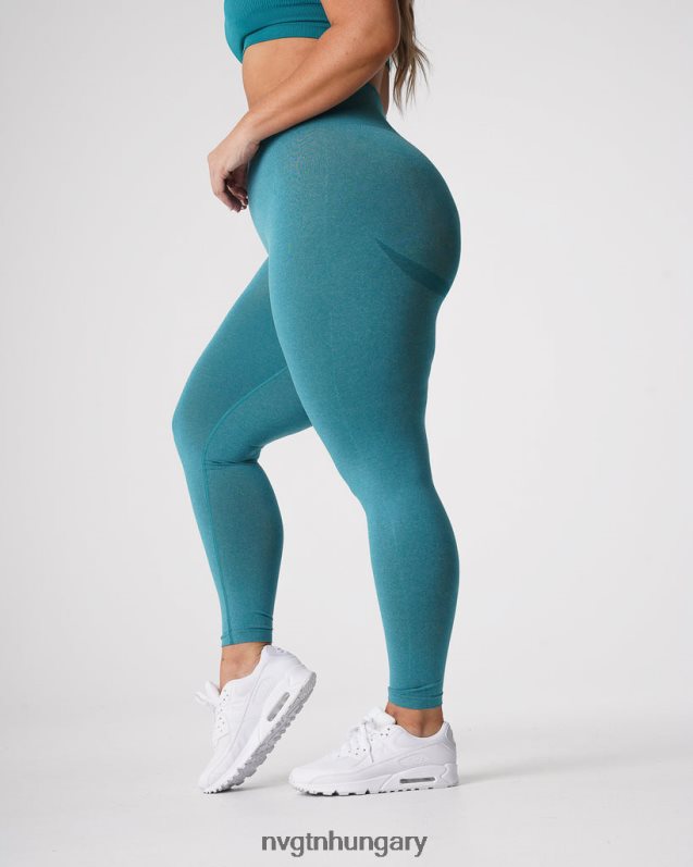 nők fitnesz B8T0BH639 NVGTN a zöldeskék görbe varrat nélküli leggings
