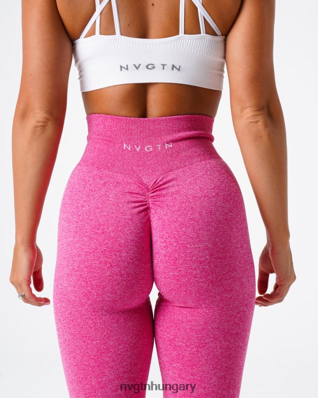 nők fitnesz B8T0BH644 NVGTN fukszia scrunch varrat nélküli leggings