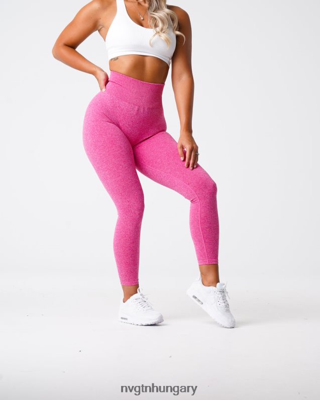 nők fitnesz B8T0BH644 NVGTN fukszia scrunch varrat nélküli leggings